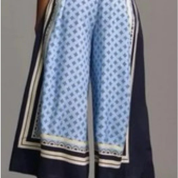 LIKE NEW Maeve Blue Wide-Leg Jumpsuit - Picture 2 of 3